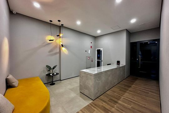 Hall Social Bloco  de kitnet/studio para alugar com 1 quarto, 28m² em Campo Belo, São Paulo