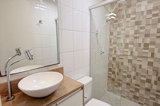 Banheiro Social de apartamento à venda com 2 quartos, 64m² em Vila Arens/vila Progresso, Jundiaí