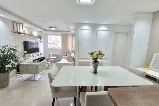 Sala de apartamento à venda com 3 quartos, 78m² em Marechal Rondon, Canoas