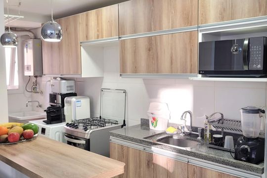 Cozinha de apartamento à venda com 3 quartos, 78m² em Marechal Rondon, Canoas