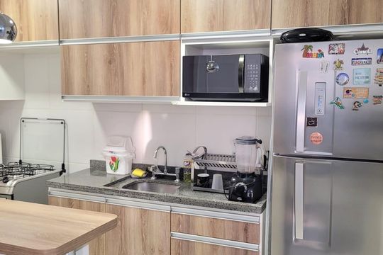 Cozinha de apartamento à venda com 3 quartos, 78m² em Marechal Rondon, Canoas
