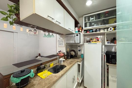 Cozinha/área de serviço de apartamento à venda com 1 quarto, 41m² em Copacabana, Rio de Janeiro