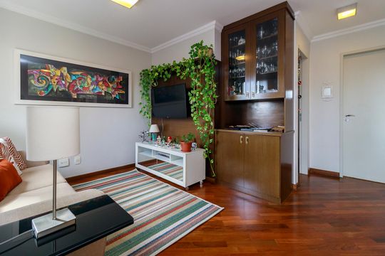 Sala de apartamento à venda com 3 quartos, 115m² em Cidade Monções, São Paulo