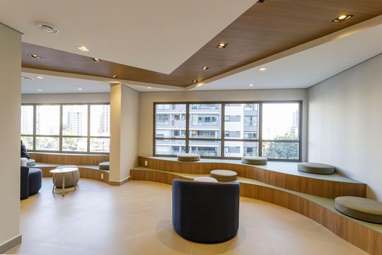 Área comum de apartamento à venda com 1 quarto, 27m² em Vila Nova Conceição, São Paulo