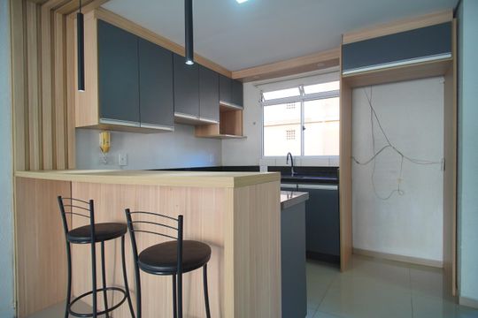 Cozinha de apartamento à venda com 3 quartos, 56m² em São Miguel, São Leopoldo