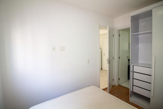 Suíte  de apartamento à venda com 1 quarto, 27m² em Jardim Caravelas, São Paulo