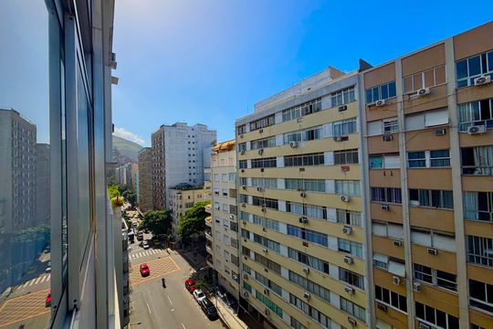 Sala - vista de apartamento à venda com 4 quartos, 222m² em Copacabana, Rio de Janeiro
