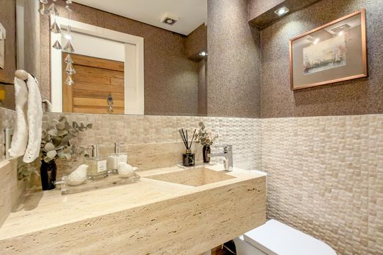 Banheiro de apartamento à venda com 3 quartos, 190m² em Perdizes, São Paulo