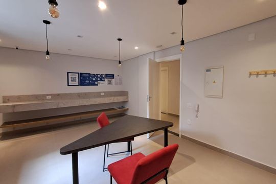 Área comum de apartamento para alugar com 1 quarto, 25m² em Barra Funda, São Paulo