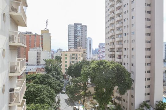 Vista da Suíte de apartamento à venda com 1 quarto, 27m² em Barra Funda, São Paulo