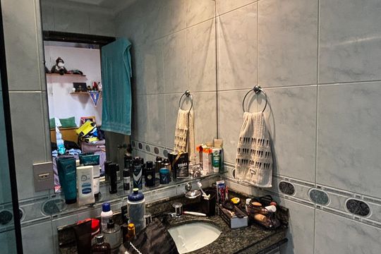 Banheiro da Suíte 3 de apartamento à venda com 3 quartos, 202m² em Jardim, Santo André