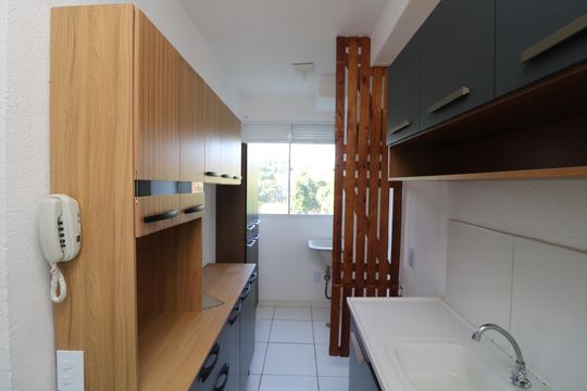 Cozinha de apartamento à venda com 2 quartos, 41m² em Jardim Egle, São Paulo