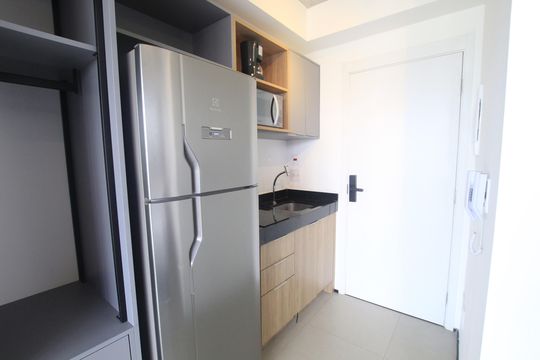 Cozinha de kitnet/studio à venda com 1 quarto, 28m² em Vila Mariana, São Paulo