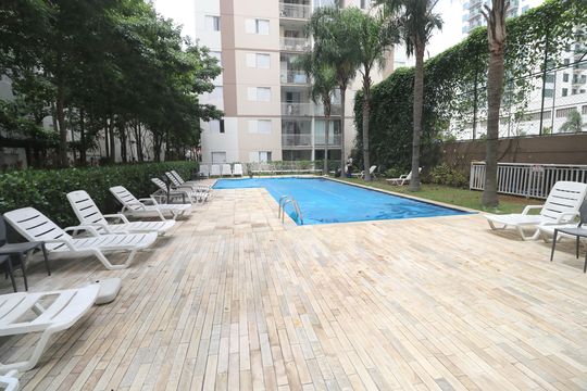 Piscina de apartamento para alugar com 2 quartos, 64m² em Jardim, Santo André