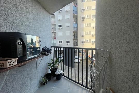 Varanda da Sala de apartamento à venda com 2 quartos, 66m² em Santo Afonso, Novo Hamburgo