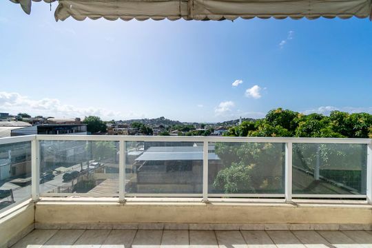 Varanda da Sala de apartamento à venda com 3 quartos, 80m² em Cordovil, Rio de Janeiro
