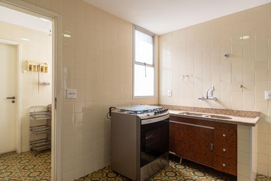 Cozinha de apartamento à venda com 3 quartos, 91m² em Jardim Paulista, São Paulo