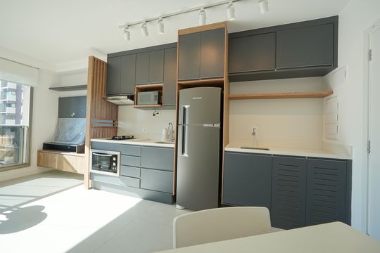 Cozinha de apartamento à venda com 2 quartos, 51m² em Vila Mariana, São Paulo