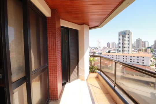 Varanda  de apartamento para alugar com 3 quartos, 133m² em Vila Seixas, Ribeirão Preto