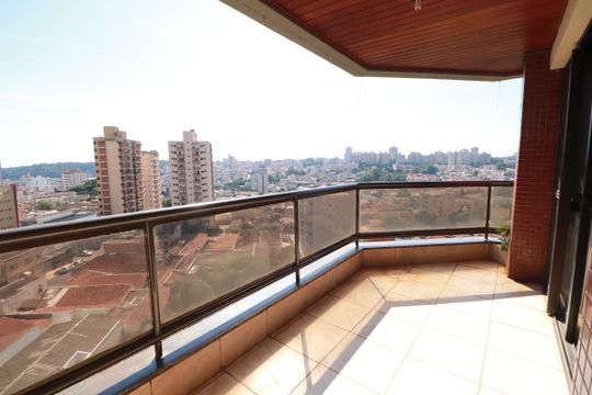 Varanda  de apartamento para alugar com 3 quartos, 133m² em Vila Seixas, Ribeirão Preto