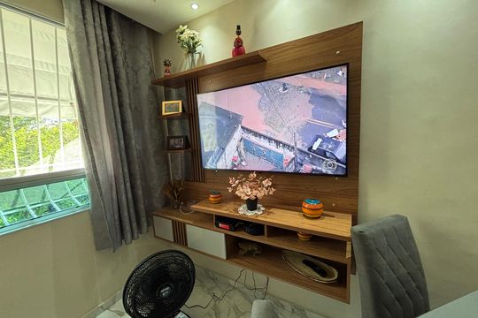 Sala de apartamento à venda com 2 quartos, 43m² em Vargem Pequena, Rio de Janeiro