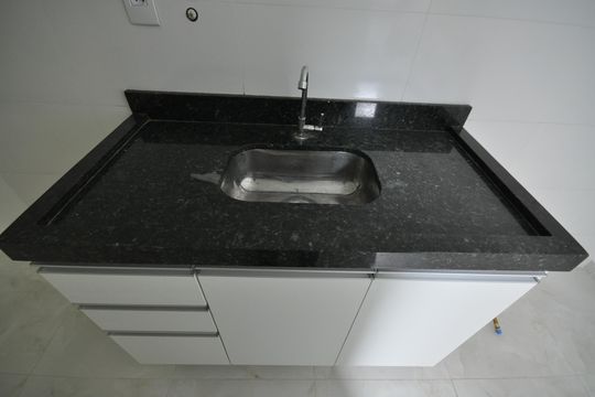 Cozinha de apartamento para alugar com 1 quarto, 38m² em Vila Isolina Mazzei, São Paulo