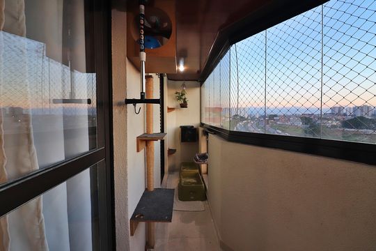 Varanda gourmet de apartamento à venda com 3 quartos, 106m² em Jardim do Mar, São Bernardo do Campo