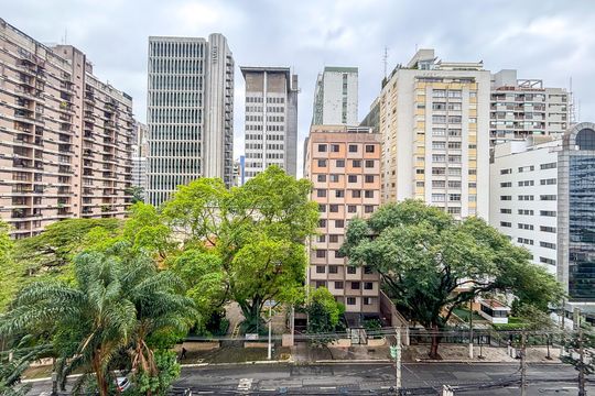 Vista da Sala de apartamento à venda com 3 quartos, 141m² em Jardim Paulista, São Paulo