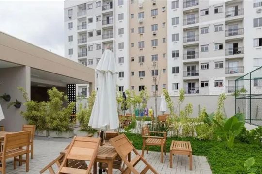 Área externa de apartamento à venda com 2 quartos, 43m² em Anil, Rio de Janeiro