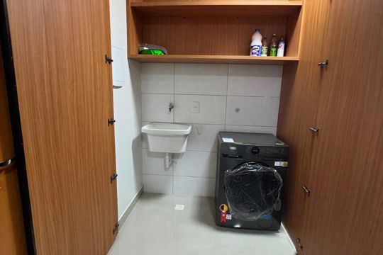 Área de serviço de kitnet/studio para alugar com 1 quarto, 52m² em Setor Bueno, Goiânia