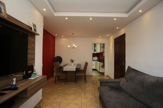 Sala de apartamento à venda com 3 quartos, 74m² em Parque Reboucas, São Paulo