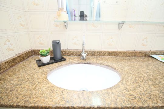 Banheiro - torneira de apartamento à venda com 3 quartos, 74m² em Parque Reboucas, São Paulo