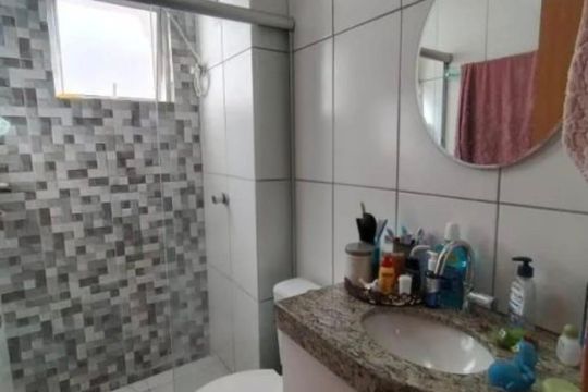 Banheiro de apartamento para alugar com 2 quartos, 47m² em Castelo, Belo Horizonte