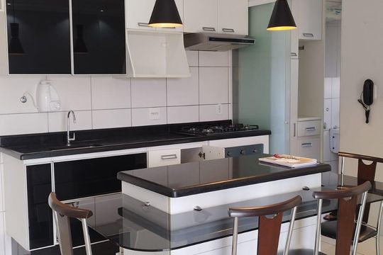 Cozinha de apartamento para alugar com 3 quartos, 73m² em Nucleo Residencial Celia Mota, Barueri