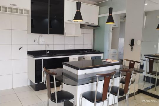 Cozinha de apartamento para alugar com 3 quartos, 73m² em Nucleo Residencial Celia Mota, Barueri