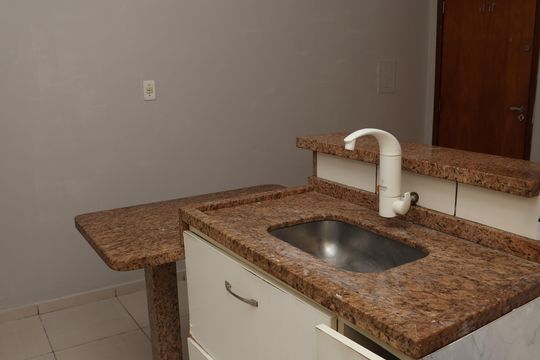 Cozinha - Torneira de apartamento à venda com 1 quarto, 37m² em Setor Negrão de Lima, Goiânia