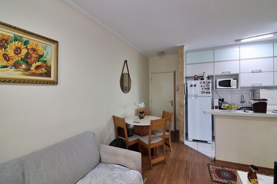 Sala  de apartamento à venda com 1 quarto, 50m² em Vila Goncalves, São Bernardo do Campo