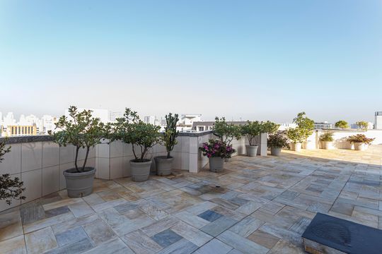 Área comum de apartamento para alugar com 1 quarto, 37m² em Indianópolis, São Paulo