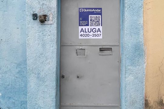 Fachada+Placa  de casa para alugar com 2 quartos, 63m² em Lajeado, São Paulo