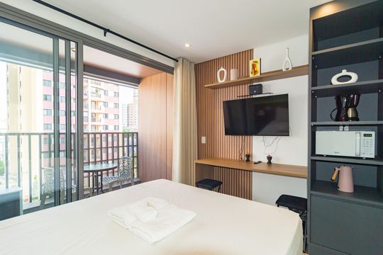 Quarto  de kitnet/studio à venda com 1 quarto, 26m² em Vila Regente Feijó, São Paulo