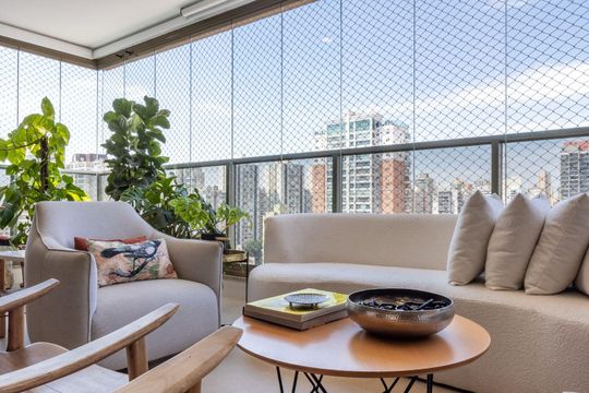 Varanda de apartamento à venda com 4 quartos, 221m² em Perdizes, São Paulo