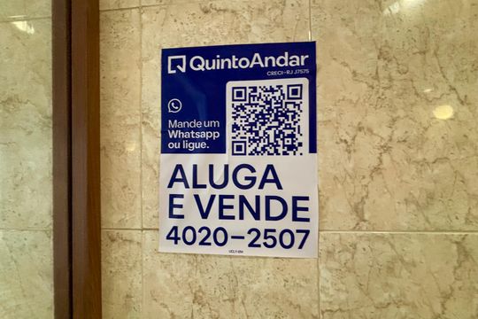 Placa de apartamento para alugar com 3 quartos, 90m² em Copacabana, Rio de Janeiro