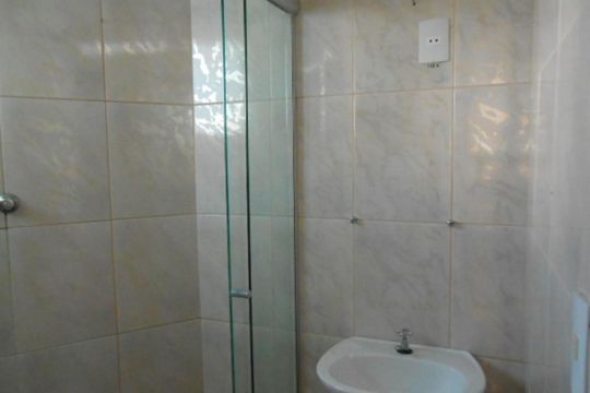 Banheiro de apartamento para alugar com 3 quartos, 75m² em Vila Valparaíso, Santo André