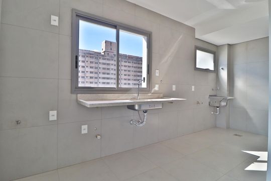 Cozinha de apartamento para alugar com 3 quartos, 87m² em Patrimônio, Uberlândia