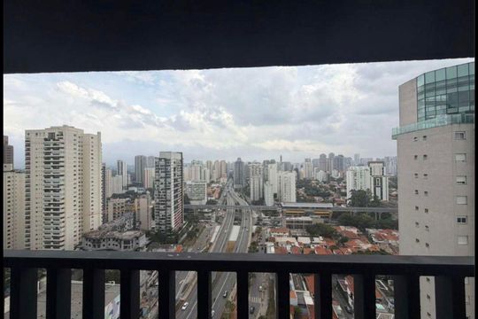 Varanda de apartamento para alugar com 1 quarto, 25m² em Brooklin, São Paulo