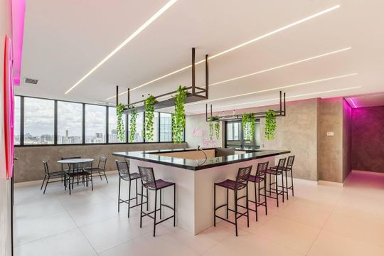 Área externa de apartamento para alugar com 1 quarto, 25m² em Brooklin, São Paulo