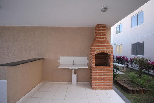Área comum - Churrasqueira de apartamento para alugar com 2 quartos, 44m² em Trindade, São Gonçalo