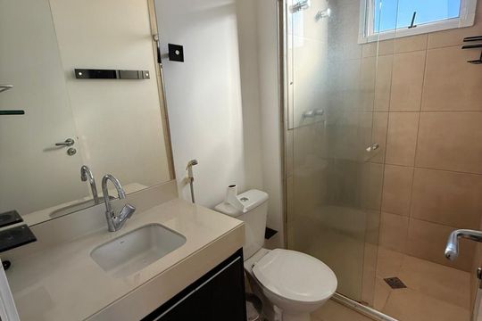 Banheiro da Suíte de apartamento à venda com 2 quartos, 60m² em Nova Vista, Belo Horizonte