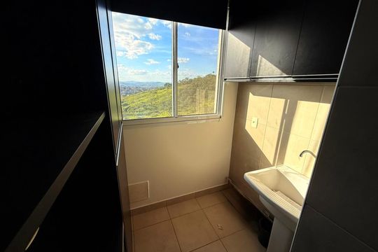 Área de serviço de apartamento à venda com 2 quartos, 60m² em Nova Vista, Belo Horizonte