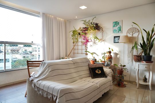Sala  de apartamento à venda com 3 quartos, 80m² em Santa Ines, Belo Horizonte